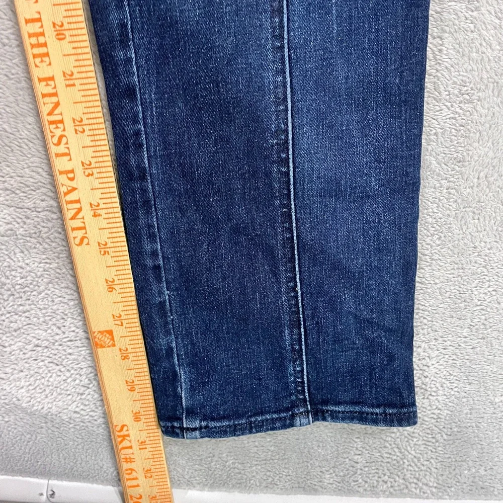 Express‎ Jeans 90s Slim Super High Rise Cargo Women's 6 Long Dark Blue Y2K
